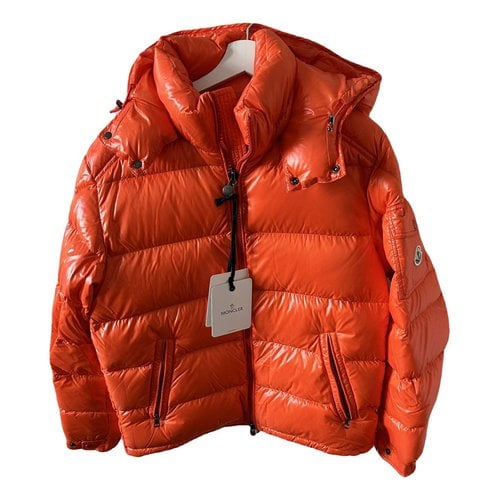 Pre-owned Moncler Classic Vest In Orange
