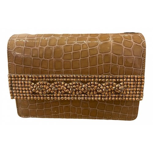 Pre-owned Gina Clutch Bag In Camel