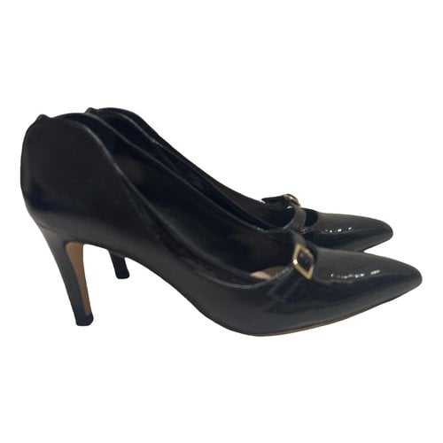 Pre-owned Parallele Patent Leather Heels In Black