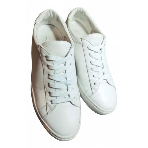 Pre-owned Philippe Model Leather Low Trainers In White