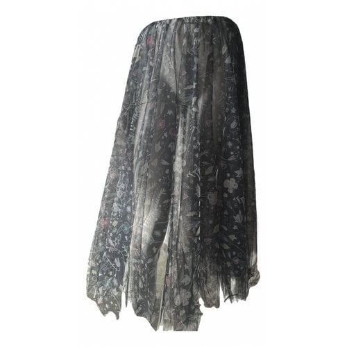 Pre-owned Elisabetta Franchi Mid-length Skirt In Anthracite