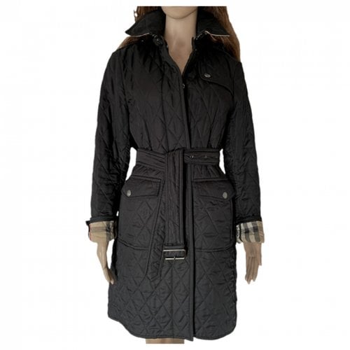 Pre-owned Burberry Trench Coat In Black