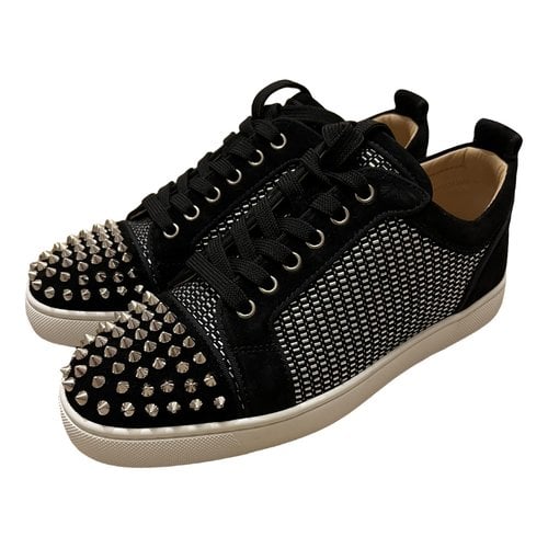 Pre-owned Christian Louboutin Low Trainers In Black