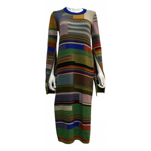 Pre-owned Marni Wool Dress In Multicolour