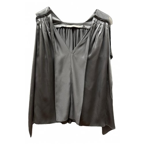 Pre-owned Stella Mccartney Silk Blouse In Grey