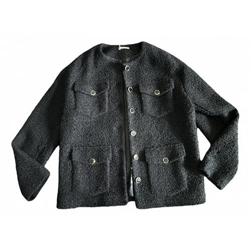 Pre-owned 12 Storeez Tweed Jacket In Black