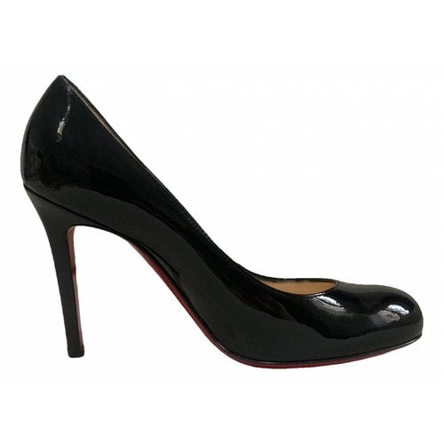 Pre-owned Christian Louboutin Simple Pump Patent Leather Heels In Black