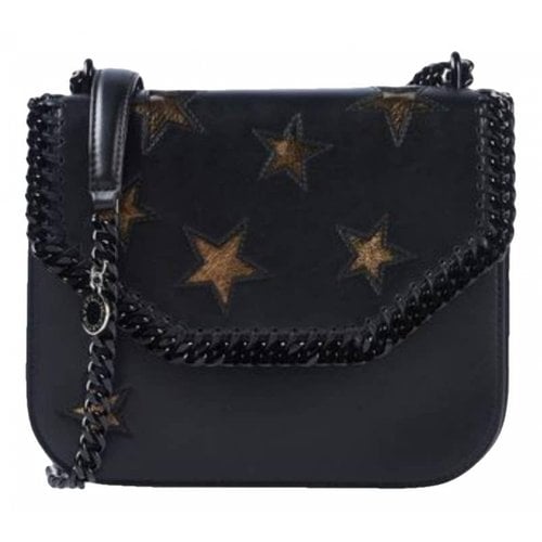 Pre-owned Stella Mccartney Stella Star Vegan Leather Crossbody Bag In Black