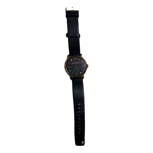 Pre-owned Marc Jacobs Pink Gold Watch In Black