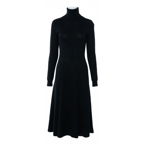 Pre-owned Ralph Lauren Cashmere Mid-length Dress In Black