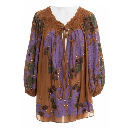 Pre-owned Emilio Pucci Blouse In Brown