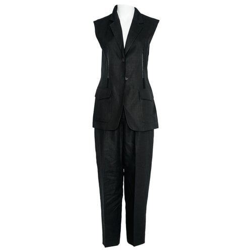 Pre-owned Genny Jumpsuit In Black