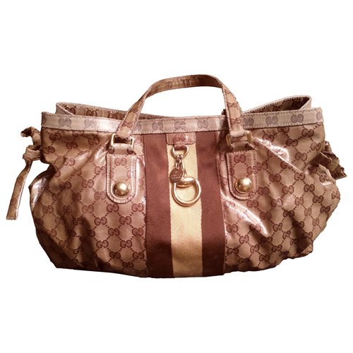 Pre-owned Gucci Satchel In Brown