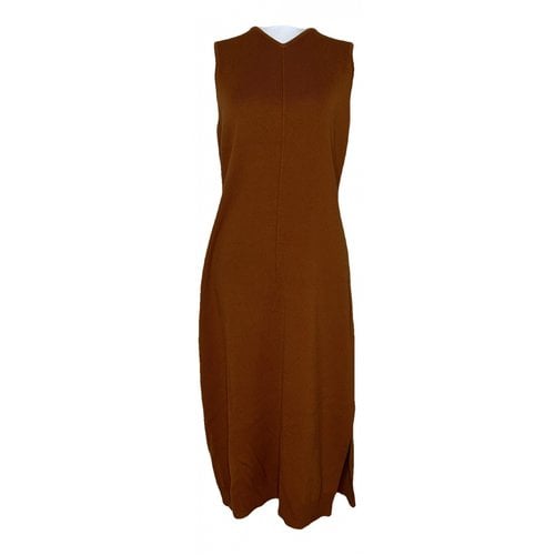 Pre-owned Proenza Schouler Silk Mid-length Dress In Brown