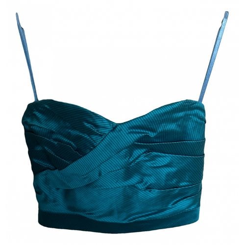 Pre-owned Marc By Marc Jacobs Silk Corset In Blue