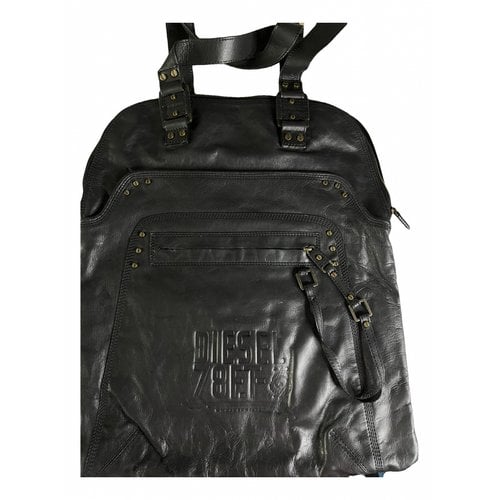 Pre-owned Diesel Leather Handbag In Brown