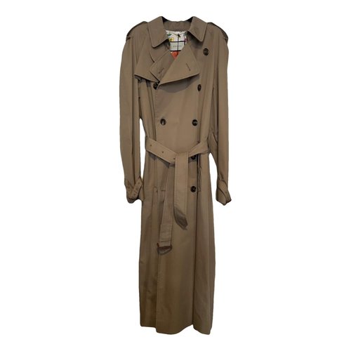 Pre-owned Gucci Trenchcoat In Camel