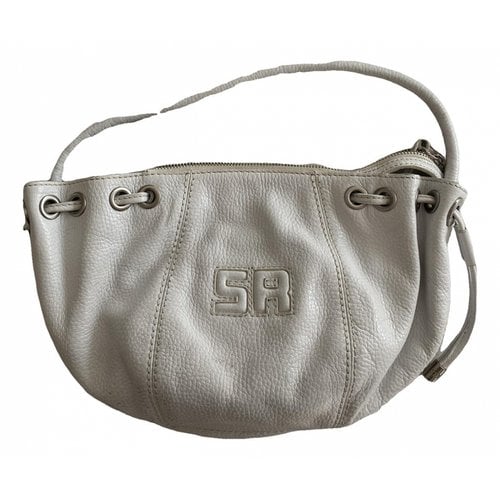 Pre-owned Sonia Rykiel Leather Handbag In White