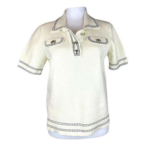 Pre-owned Maje Polo In Beige