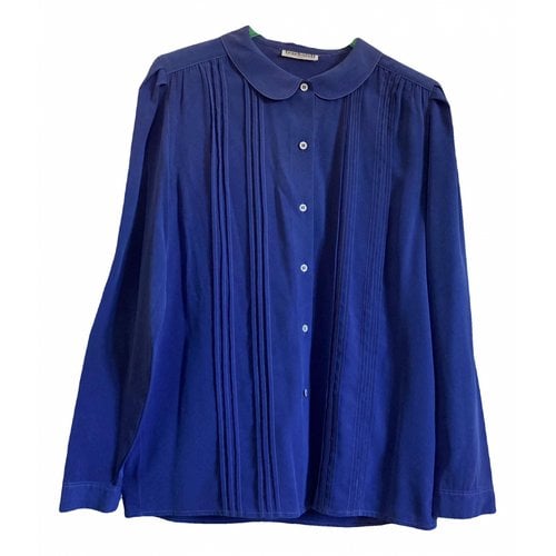 Pre-owned Cacharel Silk Shirt In Blue