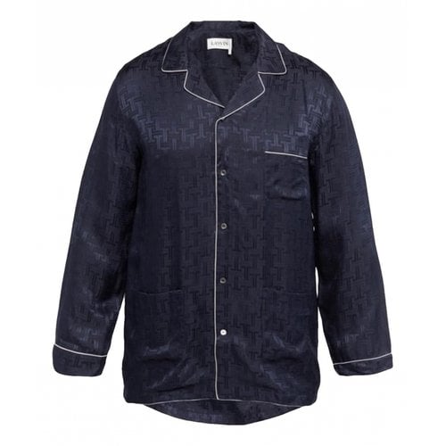 Pre-owned Lanvin Silk Shirt In Blue