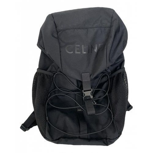 Pre-owned Celine Cloth Travel Bag In Black