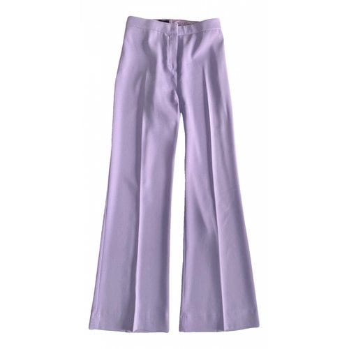 Pre-owned Pinko Large Pants In Purple