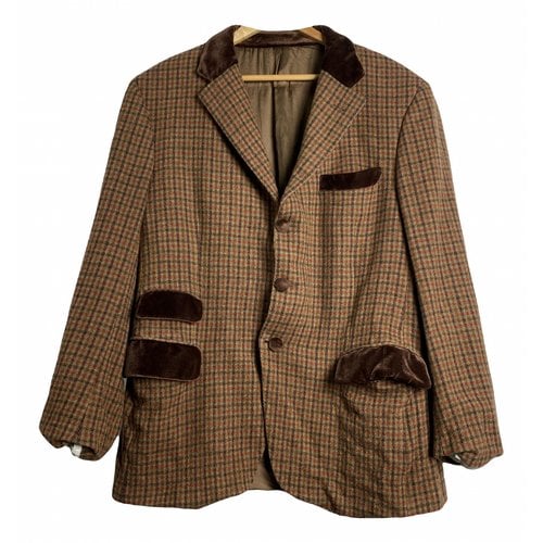 Pre-owned Burberry Cashmere Blazer In Brown