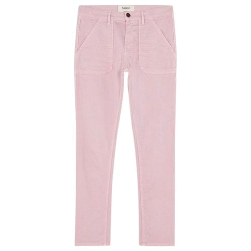 Pre-owned Ba&sh Straight Pants In Pink