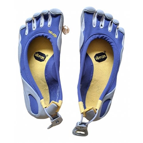 Pre-owned Vibram Cloth Trainers In Blue