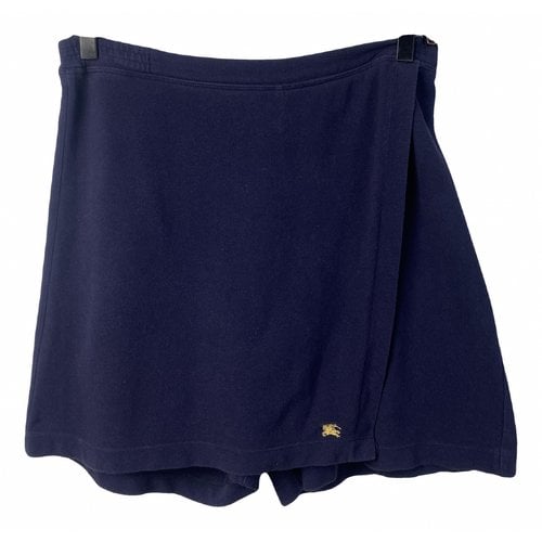 Pre-owned Burberry Short Pants In Navy