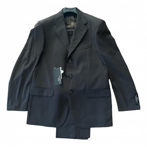 Pre-owned Cc Collection Corneliani Wool Suit In Black