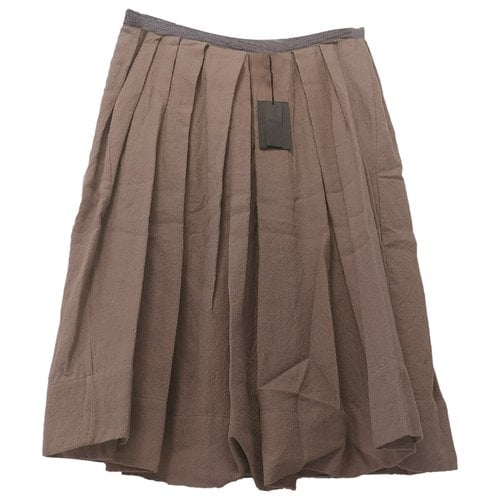 Pre-owned Isabel Marant Wool Mid-length Skirt In Brown