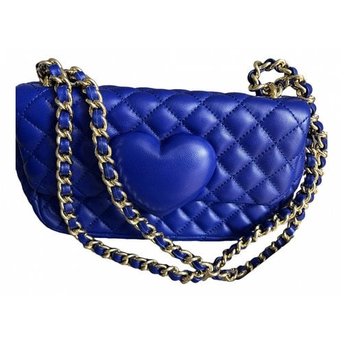 Pre-owned Moschino Cheap And Chic Leather Handbag In Blue