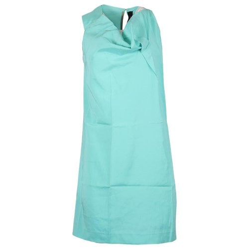 Pre-owned Roland Mouret Silk Mini Dress In Green