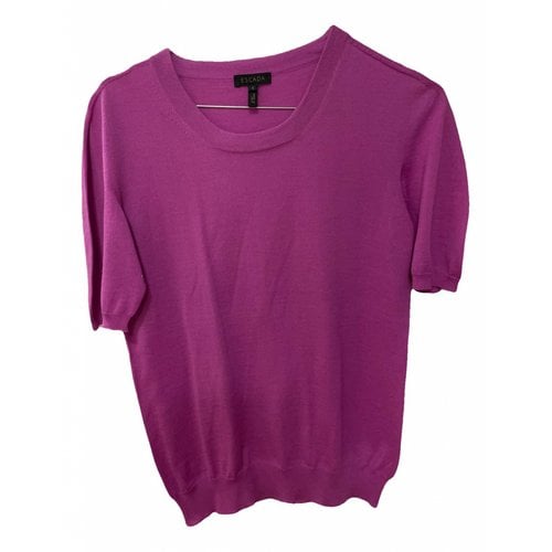 Pre-owned Escada T-shirt In Purple