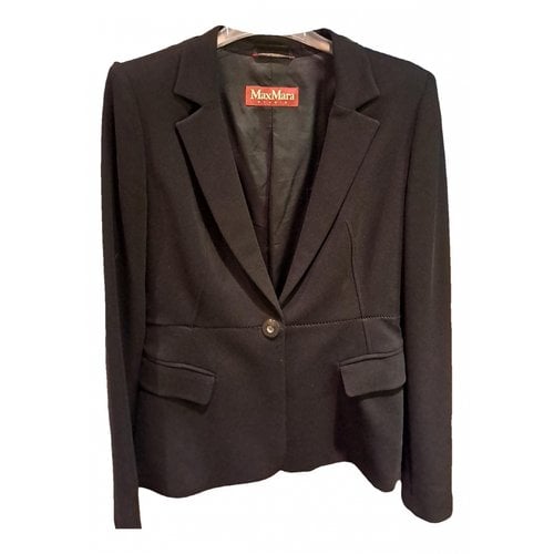 Pre-owned Max Mara Suit Jacket In Black