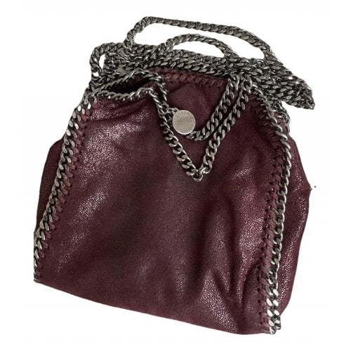 Pre-owned Stella Mccartney Falabella Patent Leather Crossbody Bag In Red