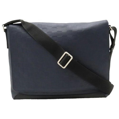 Pre-owned Louis Vuitton Leather Small Bag In Navy