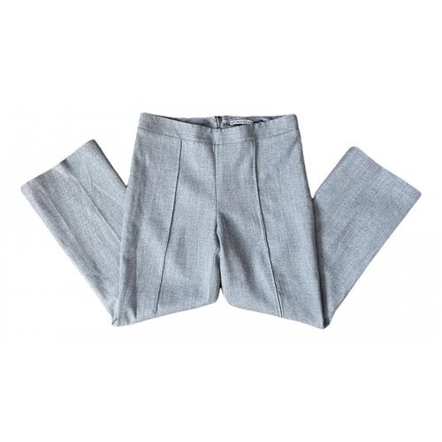 Pre-owned Alice And Olivia Trousers In Grey