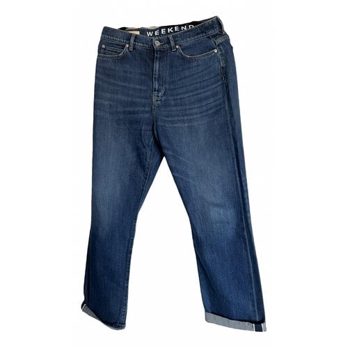 Pre-owned Max Mara Boyfriend Jeans In Blue