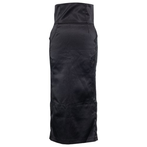 Pre-owned D&g Mid-length Skirt In Black
