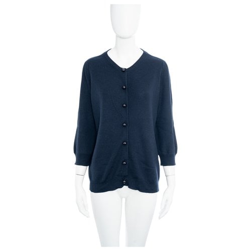 Pre-owned Louis Vuitton Cashmere Cardigan In Navy