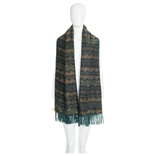Pre-owned Faliero Sarti Wool Stole In Green