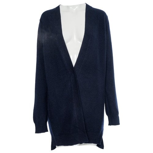 Pre-owned Allsaints Cashmere Cardigan In Navy
