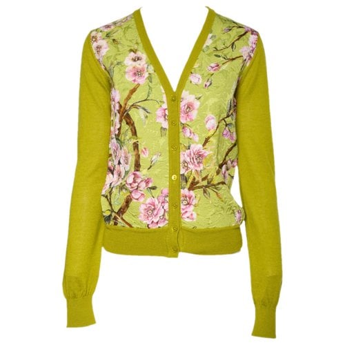 Pre-owned Dolce & Gabbana Cashmere Cardigan In Green