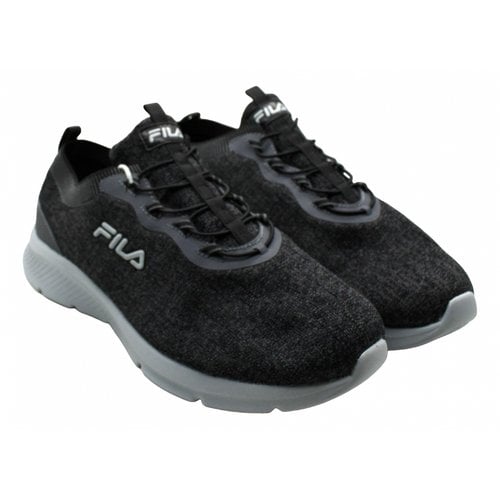 Pre-owned Fila Leather Boots In Black