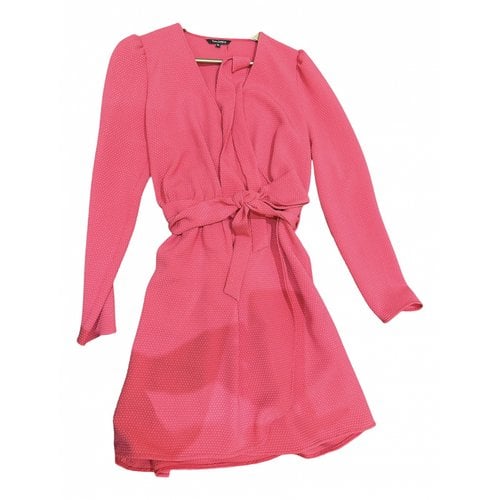 Pre-owned Tara Jarmon Wool Mini Dress In Pink