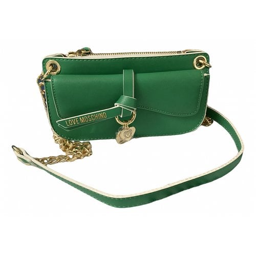 Pre-owned Moschino Love Crossbody Bag In Green