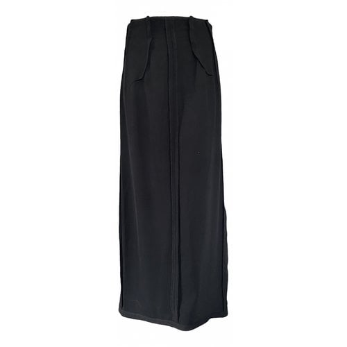 Pre-owned Maison Margiela Maxi Skirt In Black